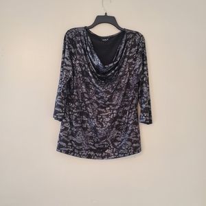 Allen B Black/Silver Top